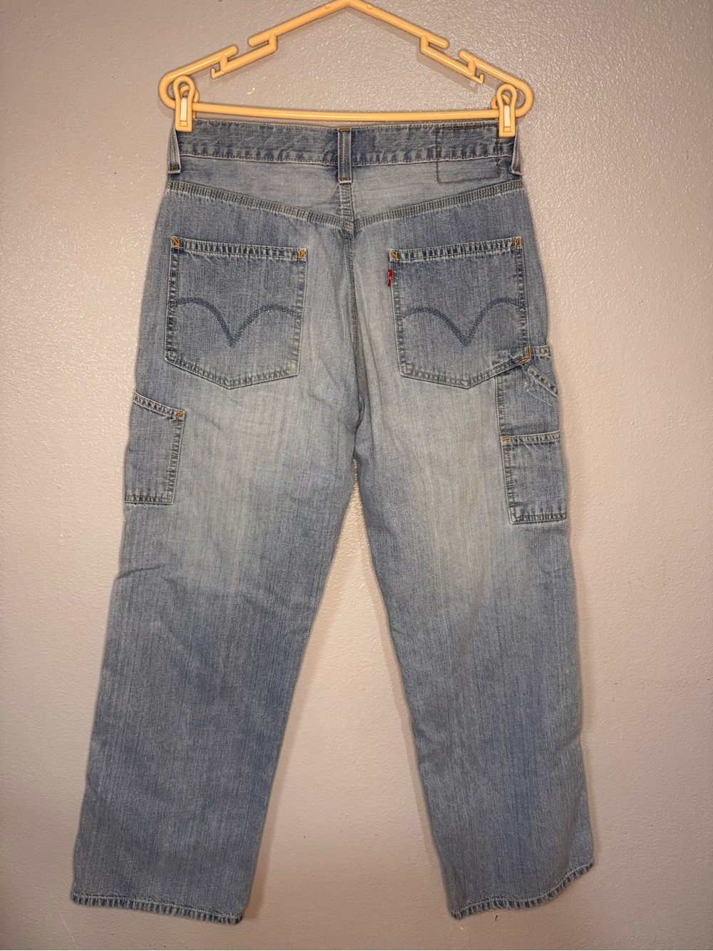 Levi’s Carpenter Loose Straight Jeans Men’s 30x30 Light Wash Utility Denim Y2K - Picture 2 of 11